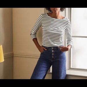 Boden Long Sleeve Breton Top